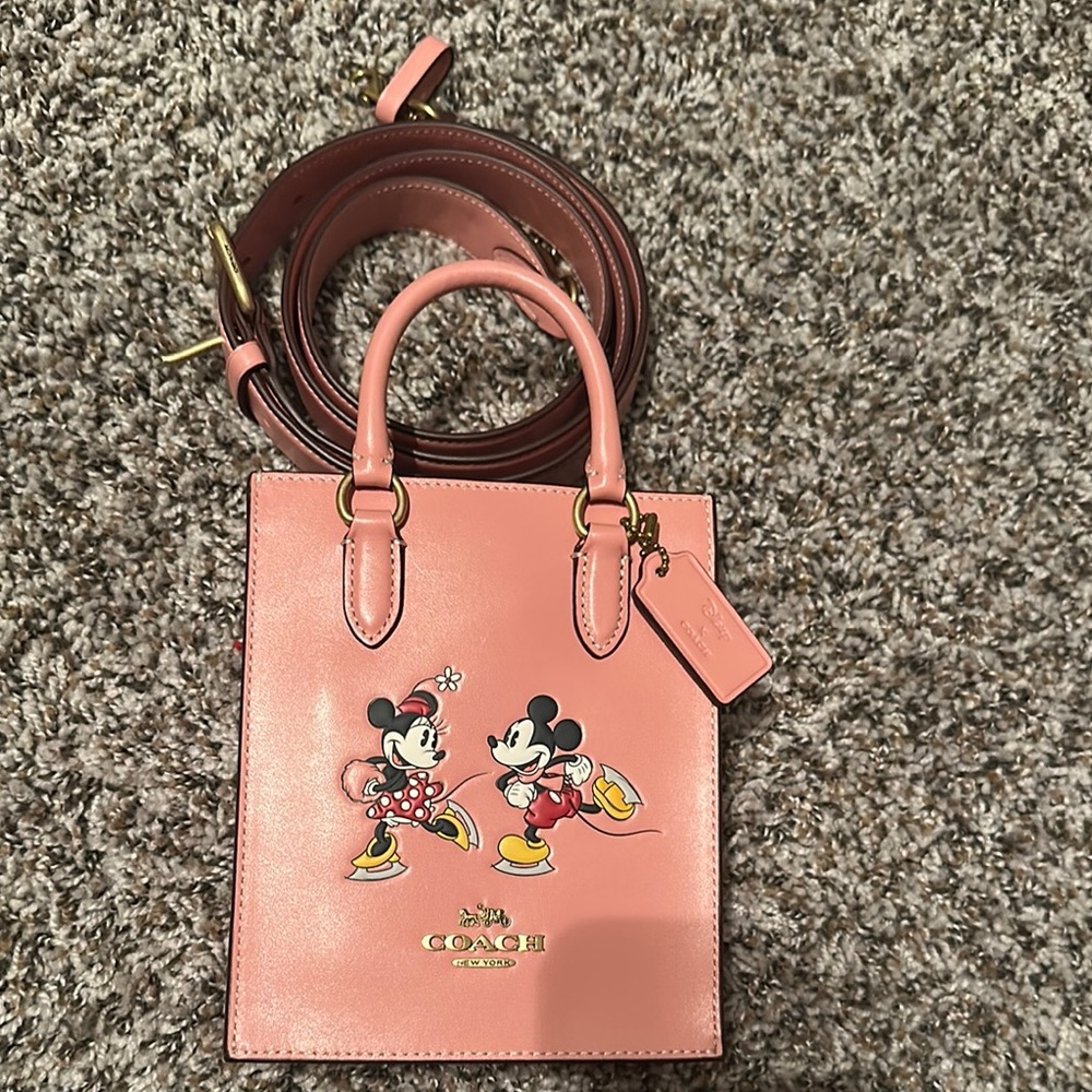 Coach Pink Mickey Mouse Women's Bag